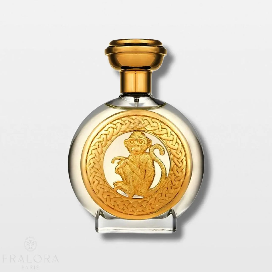 בושם Hanuman מבית Boadicea the Victorious יוניסקס 100 מ"ל, מבט חזיתי על בקבוק היוקרה האייקוני של המותג.